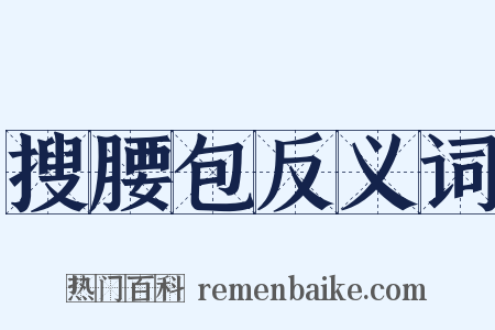 搜腰包反义词是什么意思的图片
